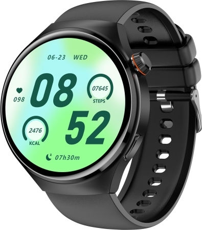 Mt26 Smartwatch with Heart Rate Monitor (Black) view 1