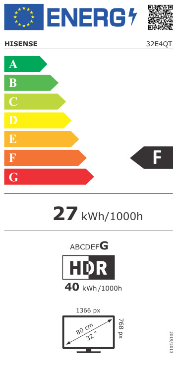 Hisense Smart TV 32" Full HD LED 32E4QT HDR (2025) view 6