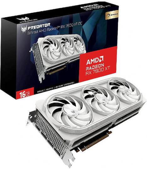 Acer Radeon RX 7800 XT 16GB GDDR6 BiFrost OC White Graphics Card