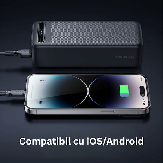 Power Bank 30000mAh 22.5W with 2 USB-A Ports and USB-C Power Delivery Port Black view 5