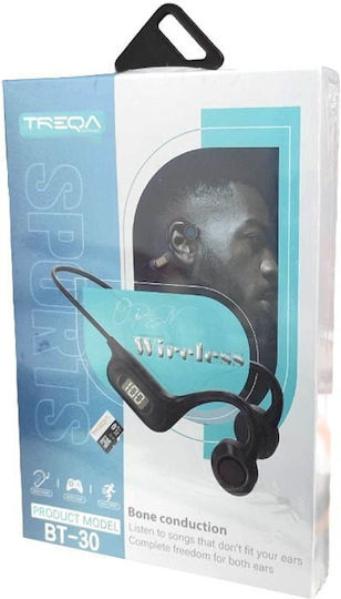 Treqa BT-30 Bone Conduction Bluetooth Handsfree Earphones Black view 1