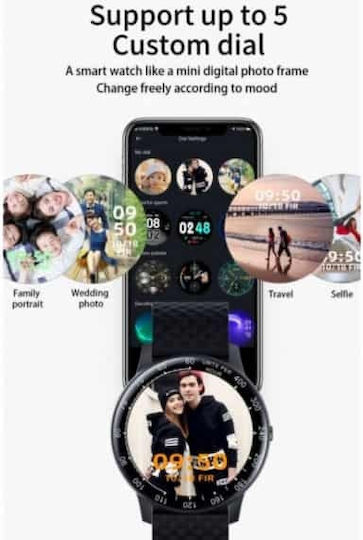 SW-27 Smartwatch with Heart Rate Monitor (Black) view 9