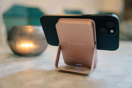 Verbatim Charge ‘n’ Go MagSafe Power Bank 10000mAh 15W with USB-C Port Pink view 9