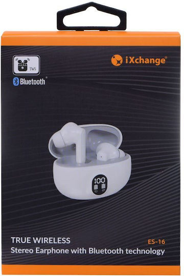 iXchange ES-16 In-ear Bluetooth Handsfree Earphones with Charging Case White Ansicht 3