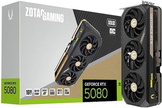 Zotac GeForce RTX 5080 16GB GDDR7 Solid OC Graphics Card view 1