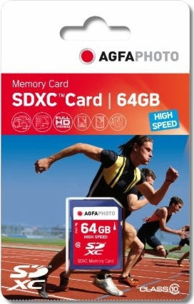 AgfaPhoto SDXC 64GB Class 10 U1 V30 UHS-I view 2
