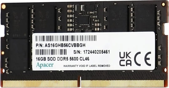 Apacer 16GB DDR5 RAM with 5600 Speed for Laptop (AS16GHB56CVBBGH) vista 2