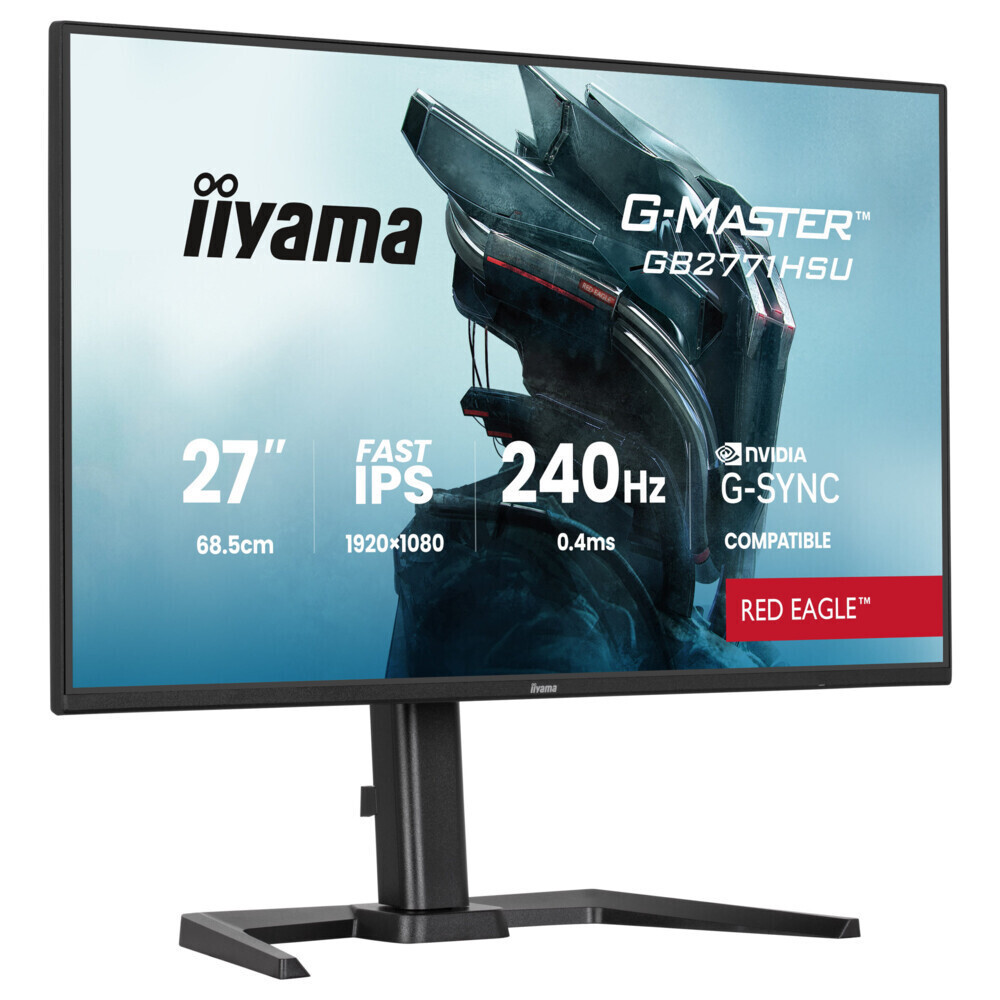 Iiyama G-Master IPS HDR Monitor 27" FHD 1920x1080 240Hz view 3