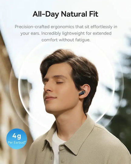Baseus Bass BS1 NC In-ear Bluetooth Handsfree Earphones with Sweat Resistance and Charging Case Black view 7