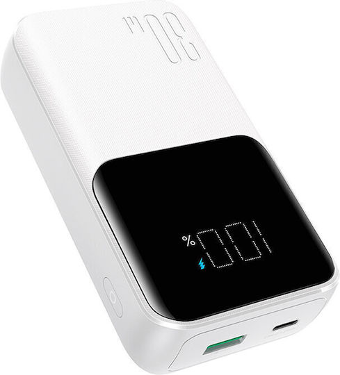 Joyroom Power Bank 10000mAh 30W with USB-A Port and USB-C Port White view 4