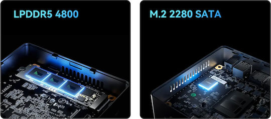 Minisforum UN100L Mini PC (N-Series N100/16GB DDR5/512GB SSD/W11 Pro) vue 8