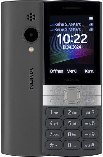 Nokia 150 2023 Dual SIM Mobile (English) Black view 2