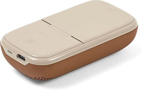 Lexon LA127 Earbud Bluetooth Handsfree Earphones with Charging Case Camel view 2