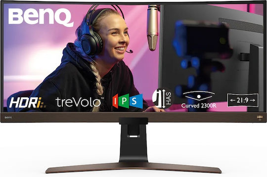 BenQ EW3880R Ultrawide IPS HDR Curved Gaming Monitor 37.5" QHD 3840x1600 with Response Time 4ms GTG