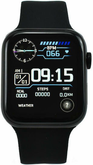Andowl GT96 Smartwatch with Heart Rate Monitor (Black)