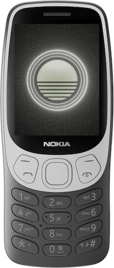 Nokia 3210 Dual SIM (125MB/125MB) Mobile with Buttons (English Menu) Grunge Black vue 2