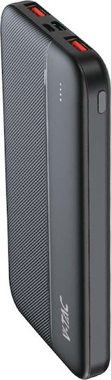 V-TAC Power Bank 10000mAh with USB-A Port and USB-C Port Black