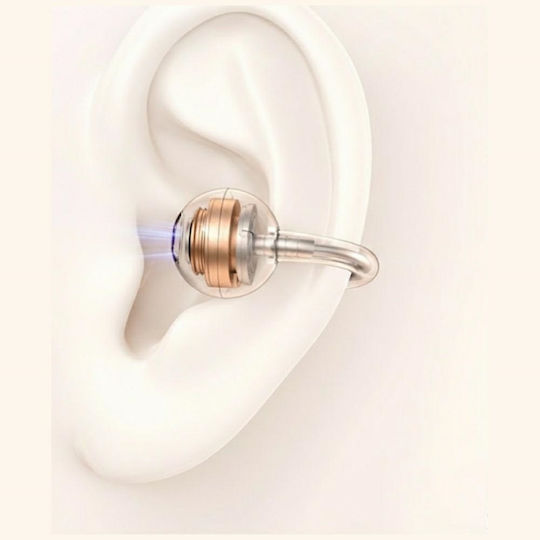 Usams Echo R03 Open Ear Bluetooth Handsfree Earphones with Charging Case Orange view 2