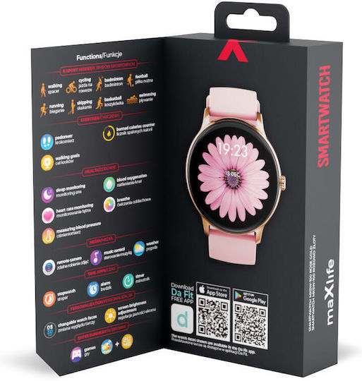 Maxilife MXSW-100 Smartwatch (Rose Gold) view 9