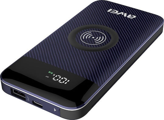 Awei P71K Power Bank 10000mAh with USB-A Port Black view 1