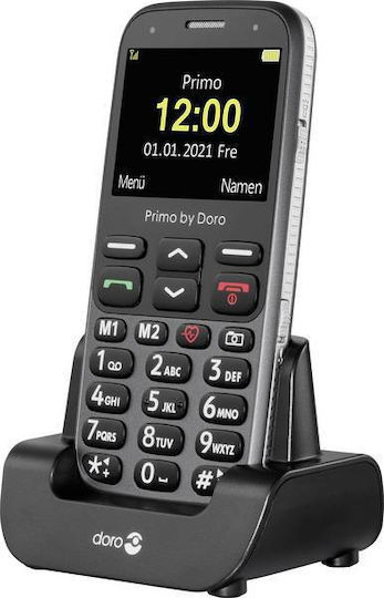 Doro Primo 368 Single SIM Mobile Mobile with Large Buttons Graphite view 2
