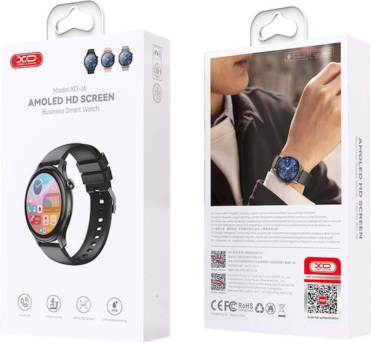 XO J6 Smartwatch with Heart Rate Monitor (Pink) view 4