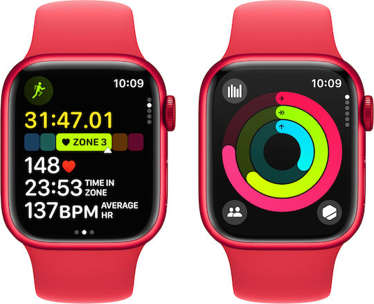 Apple Watch Series 9 Aluminium 41mm Waterproof with Heart Rate Monitor ((PRODUCT)RED Sport Band (M/L)) view 8
