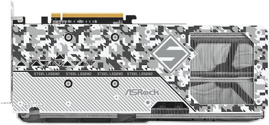 ASRock Radeon RX 7600 XT 16GB GDDR6 Steel Legend OC Graphics Card vue 5