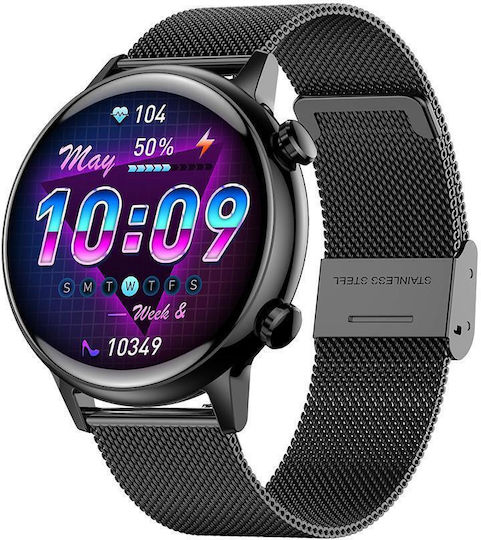 Manta Alexa Mini 39mm Smartwatch with Heart Rate Monitor (Black) view 7