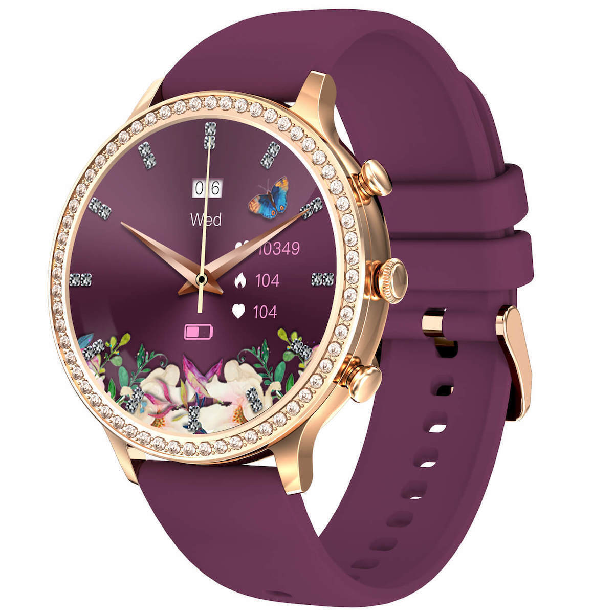 Microwear I70 Smartwatch with Heart Rate Monitor (Purple)