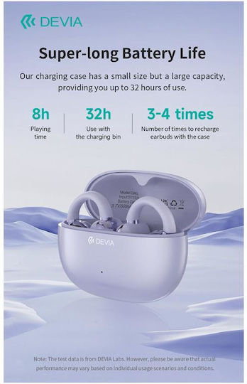 Devia EM402 Pro2 In-ear Bluetooth Handsfree Earphones with Charging Case Purple vy 4
