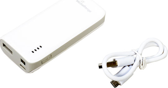 MediaRange MR751 Power Bank 5200mAh with USB-A Port White view 5