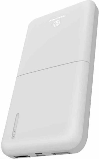 Techancy TF2766 Power Bank 10000mAh with 2 USB-A Ports and USB-C Port White