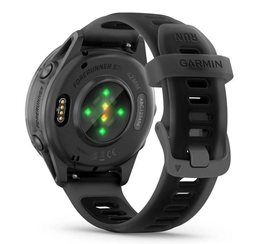 Garmin Forerunner 570 Aluminum 42mm Waterproof Smartwatch with Heart Rate Monitor (Slate Gray Aluminum with Translucent Black/Black Band) view 3