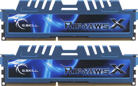 G.Skill RipjawsX DDR3 16GB RAM with 2x8GB Modules and Speed 1600 for Desktop F3-1600C9D-16GXM view 3