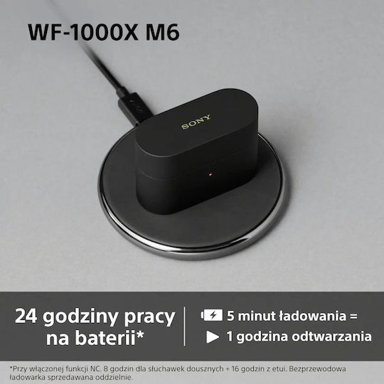 Sony WF-1000XM6 In-ear Bluetooth Handsfree Headphones with Sweat Resistance and Charging Case Black vue 5