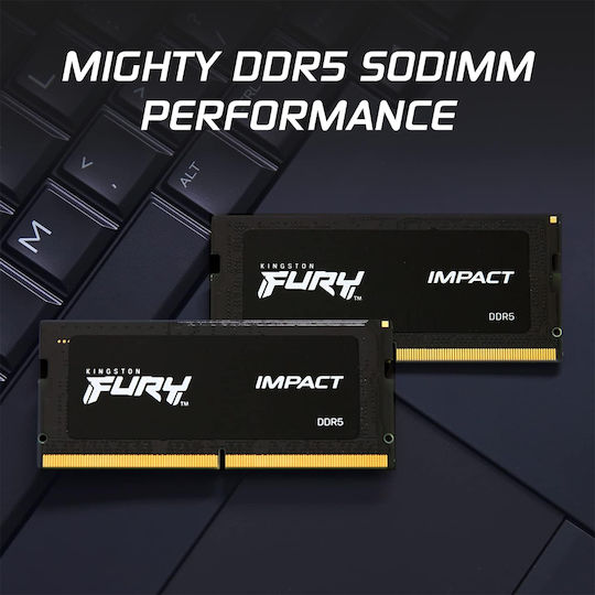 Kingston Fury Impact DDR5 Memory Module 1x16GB Speed 6000 for Laptop KF560S38IB-16 view 7