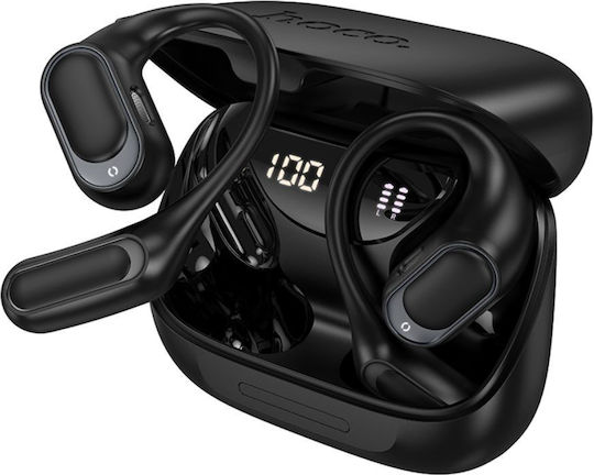 Hoco EA11 Open Ear Bluetooth Handsfree Earphones with Charging Case Black view 1