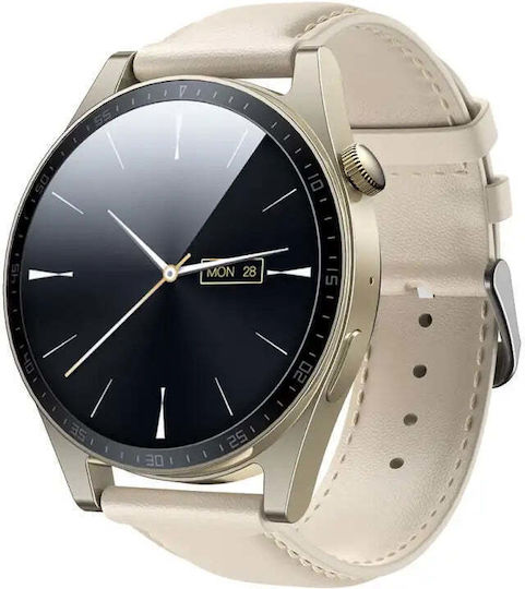 Joyroom Classic Series JR-FC2 47mm Waterproof Smartwatch with Heart Rate Monitor (Gold) view 2