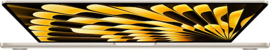 Apple MacBook Air 15" (2023) 15.3" Retina Display (M2-8‑core/8GB/256GB SSD) Starlight (UK Keyboard) view 3