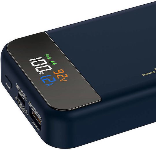 Vipfan F13 MagSafe Power Bank 10000mAh 22.5W with USB-A Port and USB-C Port Power Delivery Blue view 6