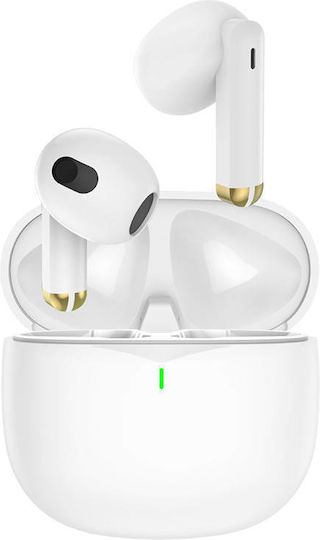 Foneng BL126 Earbud Bluetooth Handsfree Earphones with Charging Case White