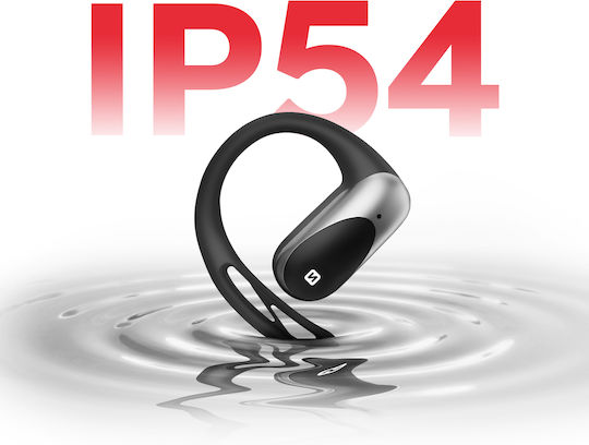 Swissten Run Open Ear Bluetooth Handsfree Headphones With Sweat Resistance And Charging Case Black view 2