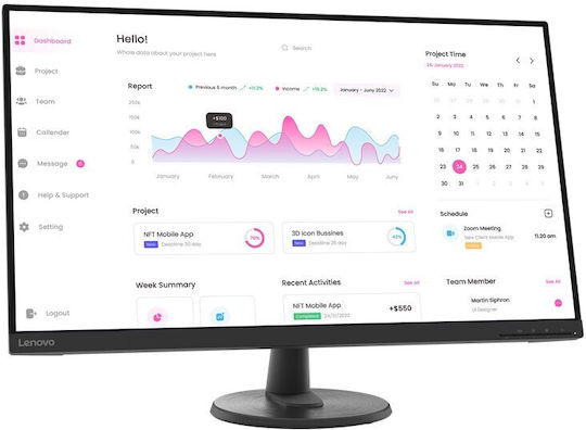 Lenovo D32-40 VA Monitor 31.5" FHD 1920x1080