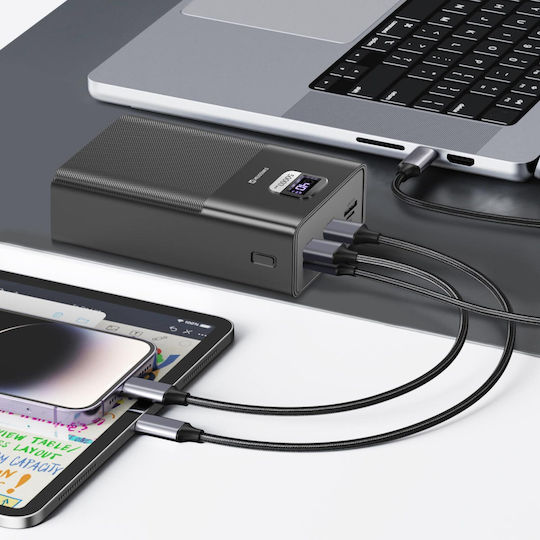 Swissten Power Bank 50000mAh 100W with 3 USB-A Ports and USB-C Port Quick Charge 3.0 Black view 7