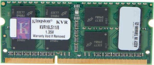 Kingston DDR3L with Module 1x8GB and Speed 1600 for Laptop KVR16LS11/8