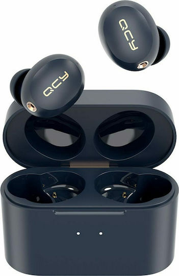 QCY HT01 In-ear Bluetooth Handsfree Earphones with Charging Case Black view 1