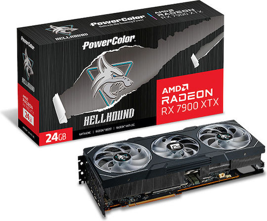 PowerColor Radeon RX 7900 XTX 24GB GDDR6 Hellhound Graphics Card view 1