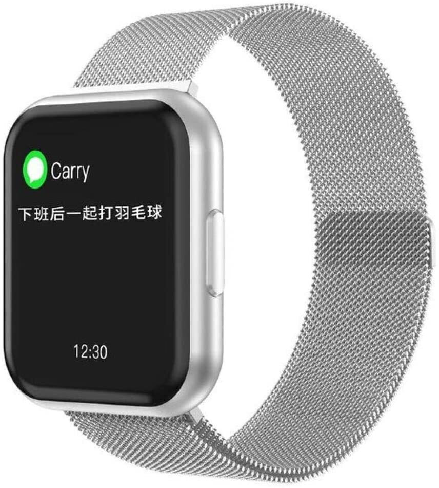 Isp Likesmart Fit Newtime 43mm Smartwatch with Heart Rate Monitor (Silver) view 3