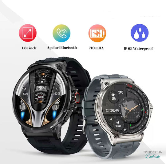 Colmi V69 Aluminium Smartwatch with Heart Rate Monitor (Silver) view 8